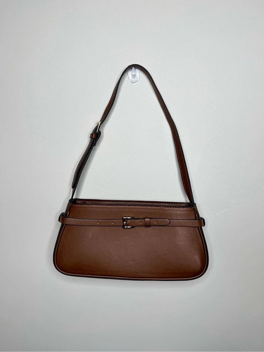 H&M Strap-detail Shoulder Bag Brown